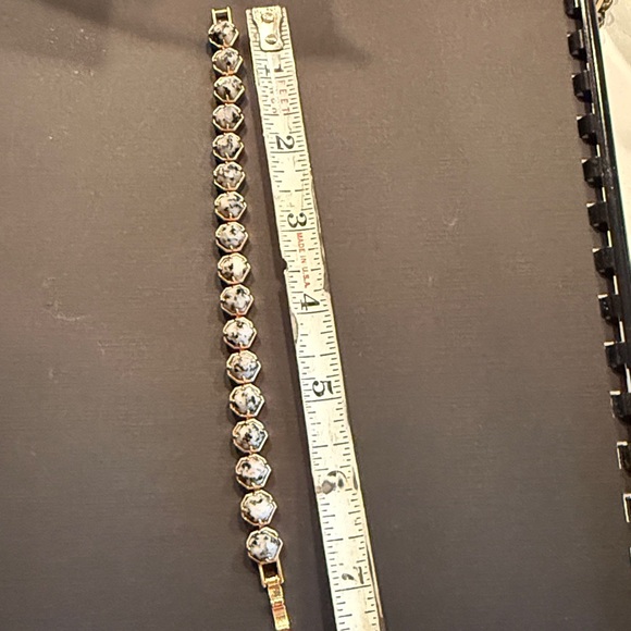 Kendra Scott Lace Link bracelet Rose Gold Tone With Grey Granite Stones - Picture 5 of 5